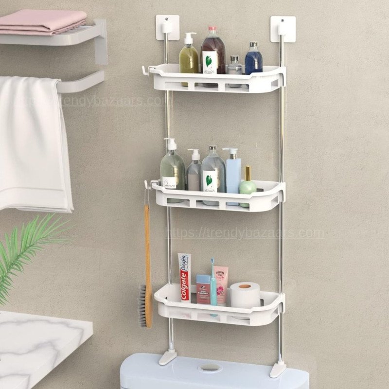 3-Tier Bathroom Organizer - Toilet Storage